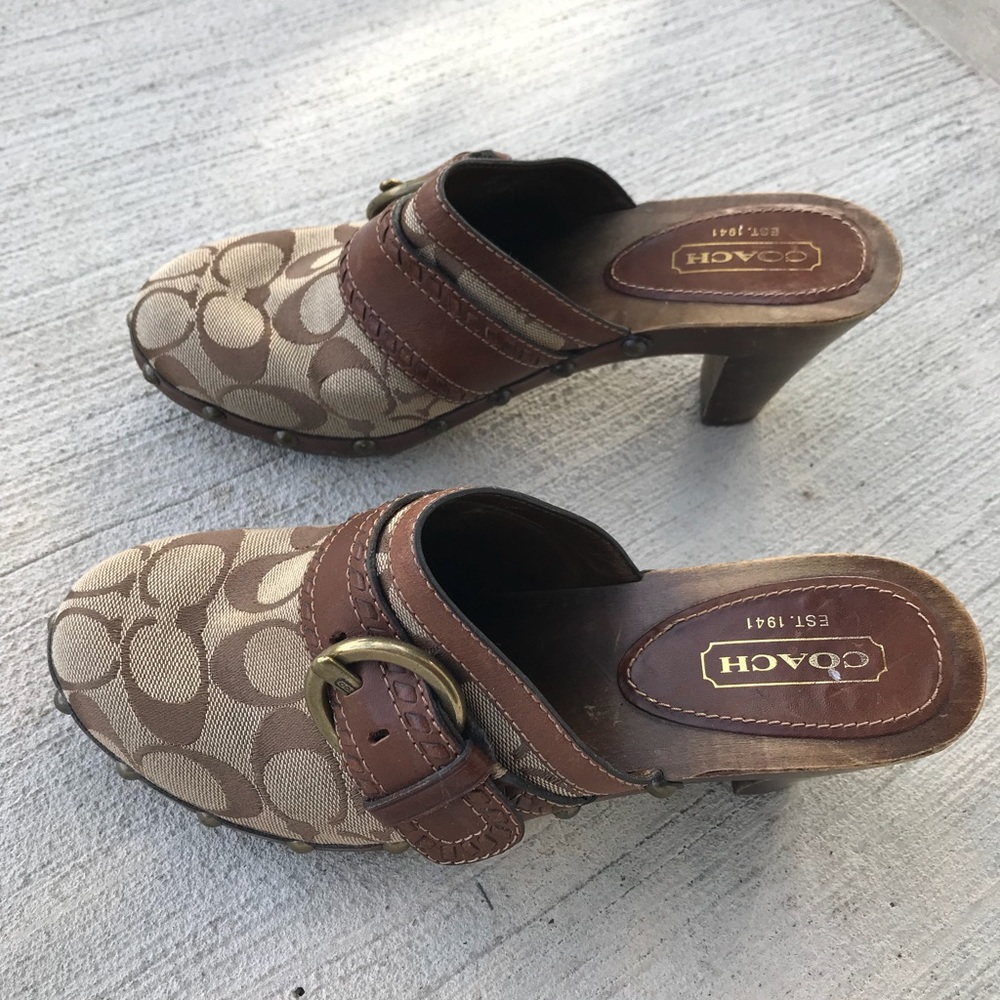 ♦️SOLD♦️Coach Sable Clogs heels